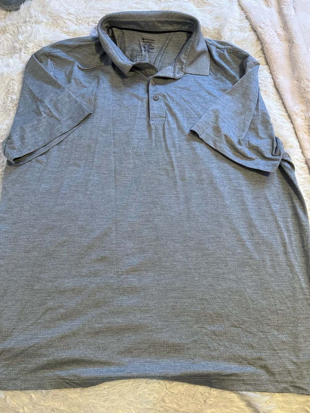 Member's Mark Performance Polo Size XXL Gray Heathered